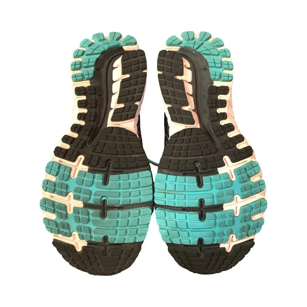 Brooks athletic sneakers GHOST  9 purple turquoise Sz 8.5D Wide Woman Running - Picture 5 of 7